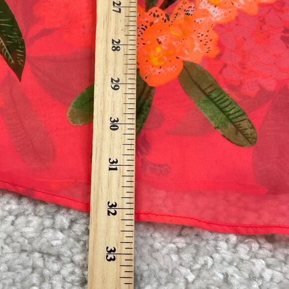 Show Me Your Mumu Peta Tunic Coral Orange Mai Tai Oversized Womens Large - Picture 8 of 9